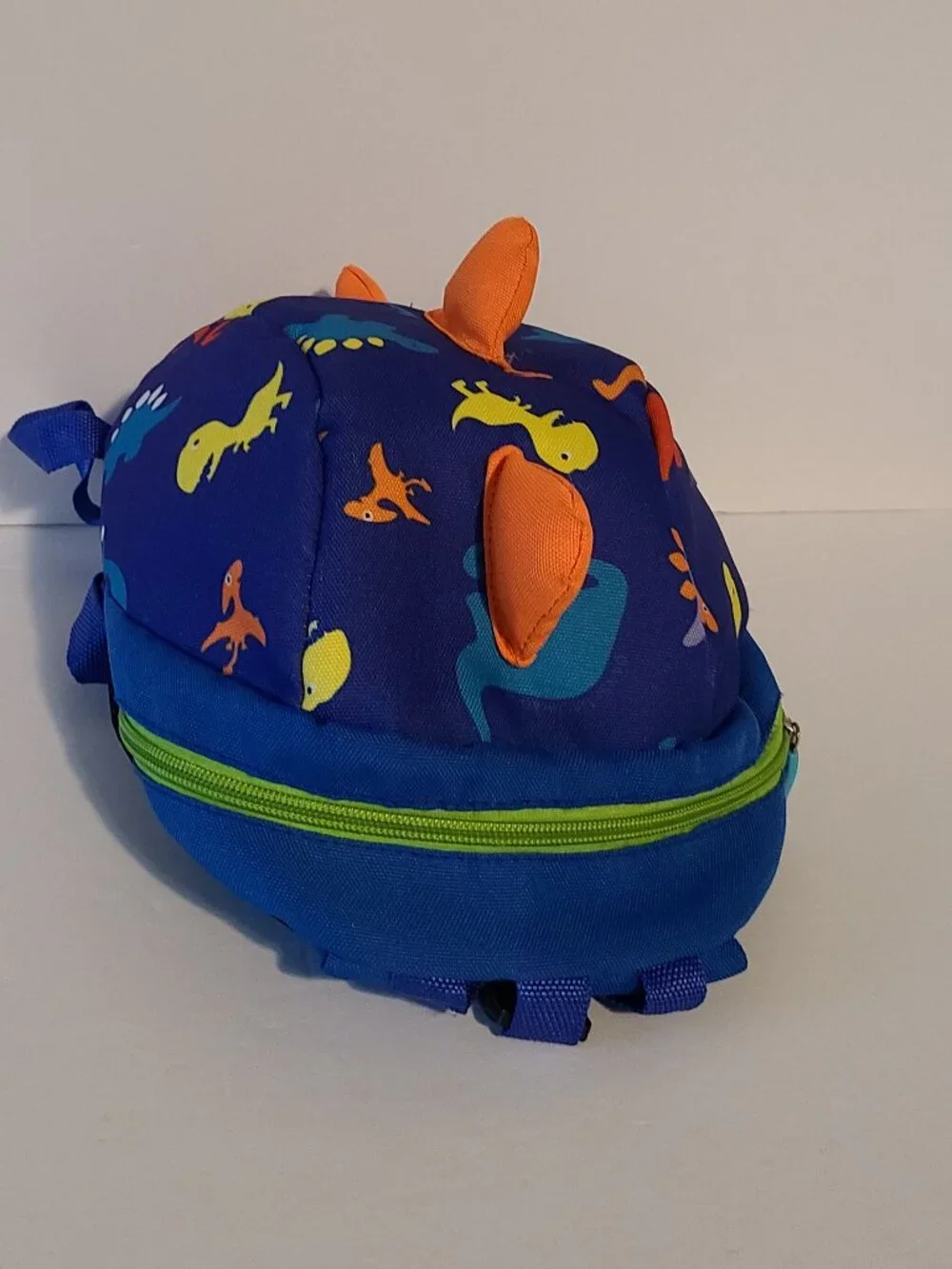 DINOSAUR TODDLER MINI TRAVEL BACKPACK WITH LESH DEEP BLUE-MOTHER'S IDEAL HELPER